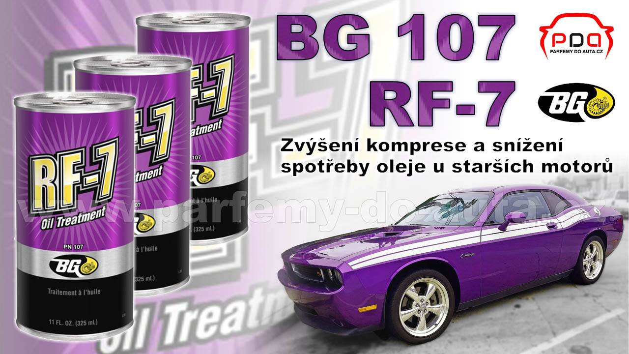 BG 107 RF-7 aditivum pro obnovu výkonu a snížení spotřeby oleje